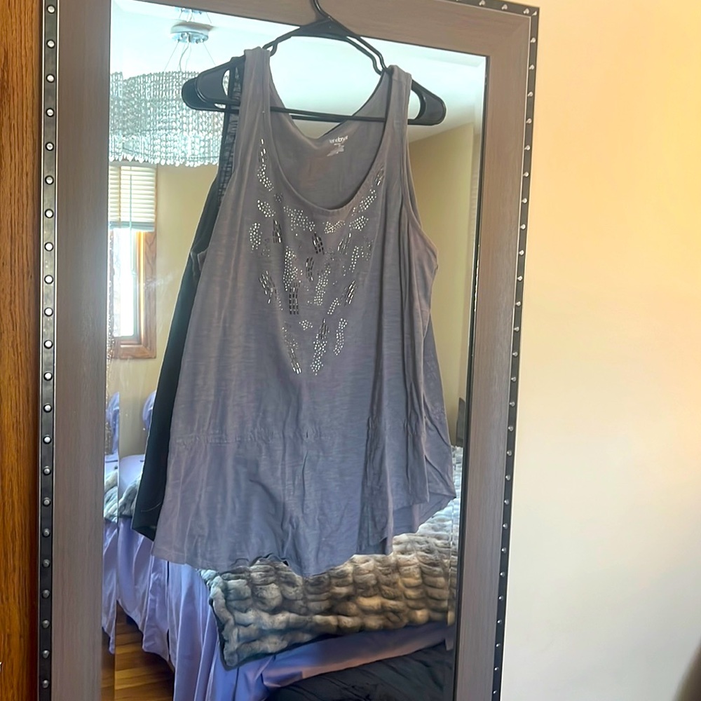Lane Bryant Grey Cotton Tank 18/20
